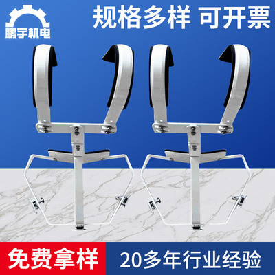 热销铝合金三连行进军鼓背架白色三连行进打击乐军鼓乐器架背配件
