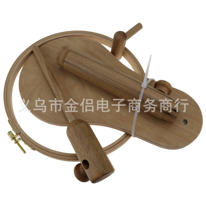 绣款十字绣新老架刺绣工具 实木榉木绣绷 工艺品 360°旋转