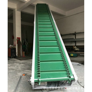 热销厂家供应提升机爬坡机传送带流水线工厂物流输送机支持可制作