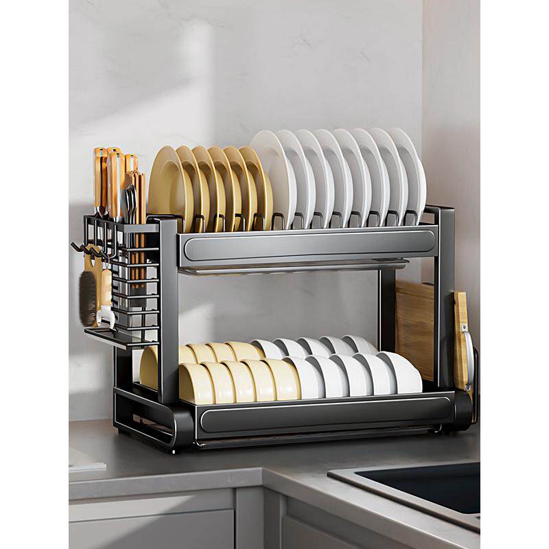 cs厨房碗架沥水架置物架家用台面多功能放碗盘碗筷碗碟收纳架盒碗