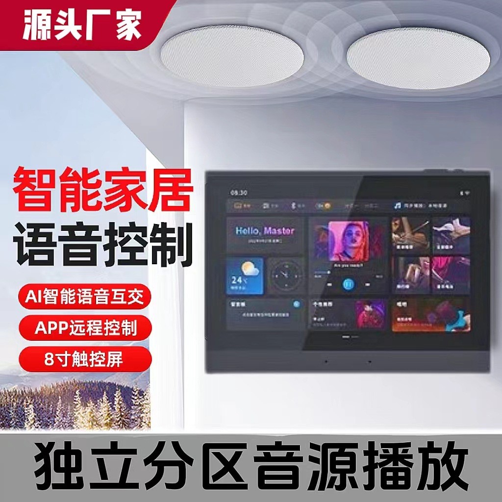 家庭影院专用吸顶音响客厅卧室环绕嵌入式吊顶智能背景音乐套装