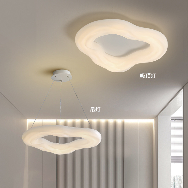 LED卧室灯现代简约大气设计师北欧创意亚克力云朵客厅餐厅吸顶灯