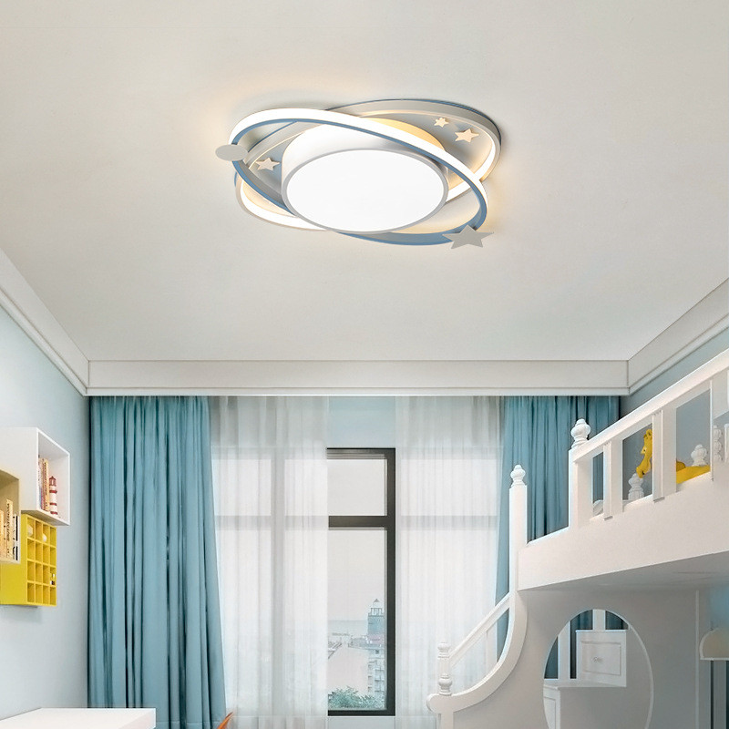 北欧风格儿童房间吸顶灯简约现代灯具卧室灯男孩女孩高档卡通led
