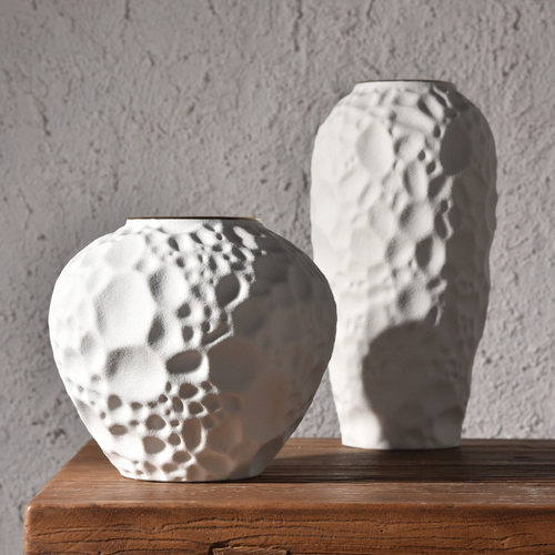 热销泡泡纹花瓶客厅样板房家居装饰插花器酒店民宿陶瓷电视柜园林