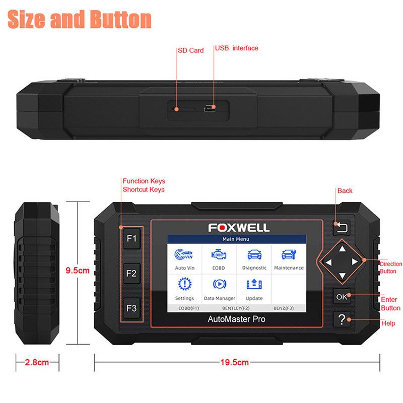 FOXWELLNT614Elite四系统诊断仪发动机变速箱ABS气囊SRSEPB