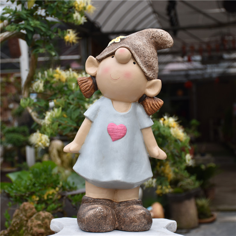 幼儿园乡村小孩仿真卡通人物花园景观庭院别墅户外美式装饰摆件