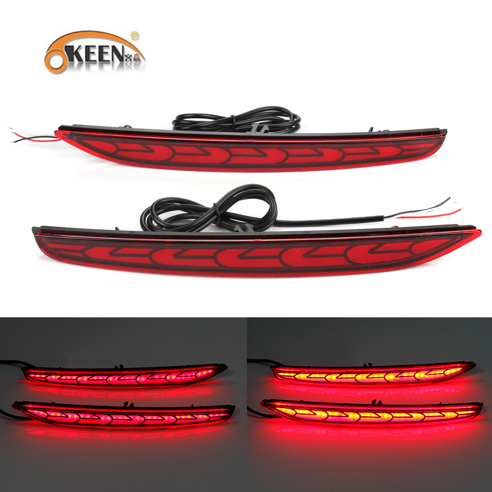 热销OKEEN适用于18-20现代XcentI10三厢后杠灯专用汽车尾灯LED刹