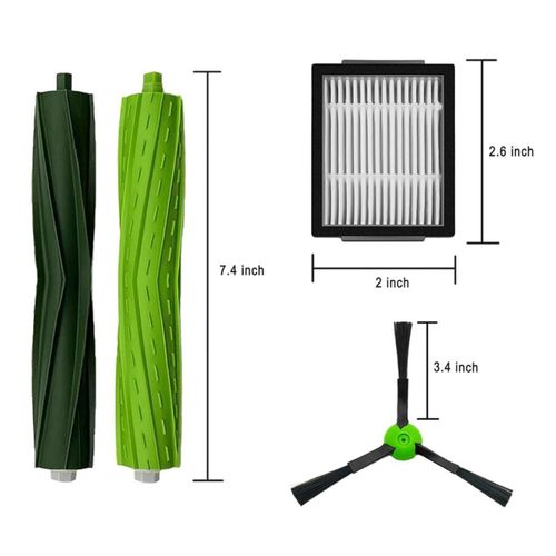 热销适配irobot i7 i7+ e5 e6扫地机系列配件主刷边刷滤网套装