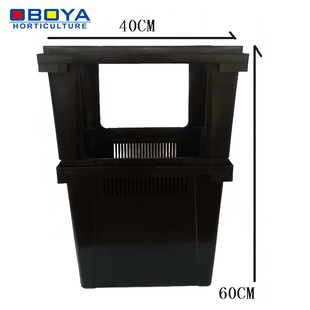 欧勃亚花桶花店用塑料黑欧式桶大容量花桶荷兰花桶大号桶地摊