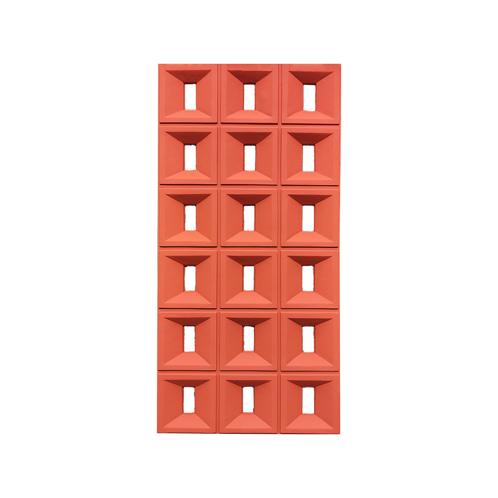 源头选轻质pu九宫格磨砂款水泥构件双面背景墙设计隔断空心砖严厂