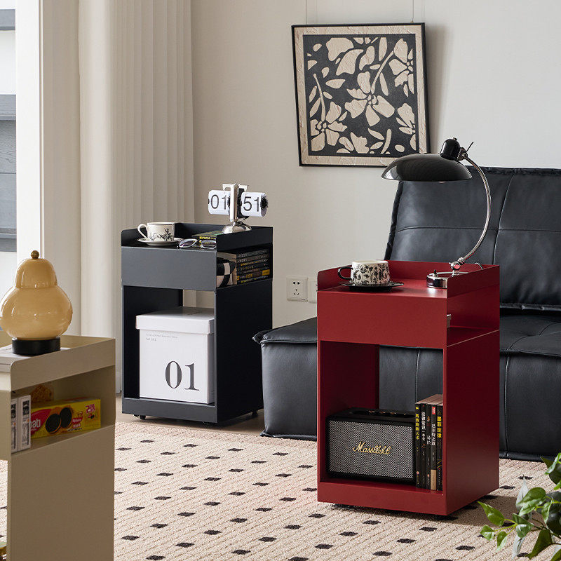 小四移动边几客厅家用网红茶几卧室中古床头柜可移动推车沙发边柜,住宅家具,移动边几/推车,淘宝优惠券,粉丝福利购,淘宝优惠卷