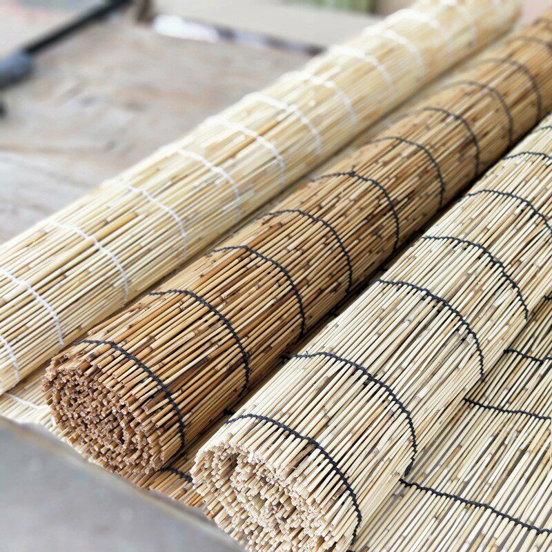 ll芦苇帘草帘子茶室隔断门帘遮光遮阳手工户外阳台窗帘竹帘卷帘