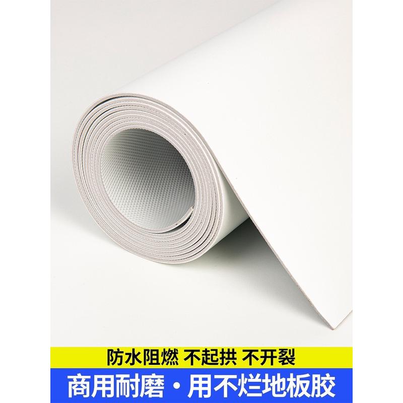 白色摄影棚地毯加厚商用办公防水防滑免洗可擦pvc地垫大面积全铺