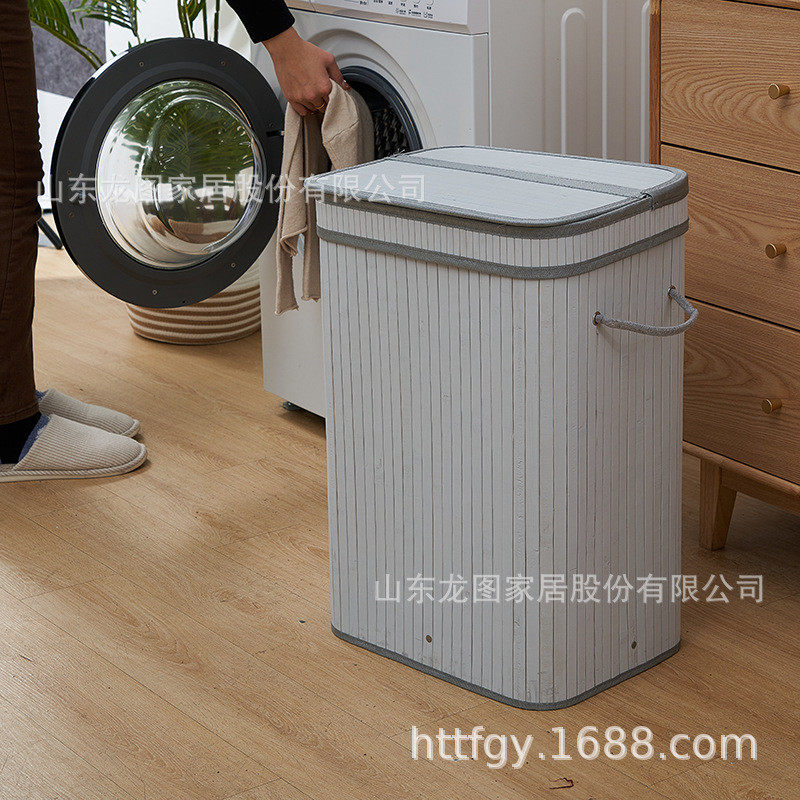 可折叠竹编带扣盖大容量漆灰洗衣篮藤编方形多色收纳筐脏衣篓,畜牧/养殖物资,特种养殖设备,淘宝优惠券,粉丝福利购,淘宝优惠卷