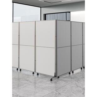 新款办公室移动高隔断可活动折叠屏风活动屏风门工厂车间挡板墙