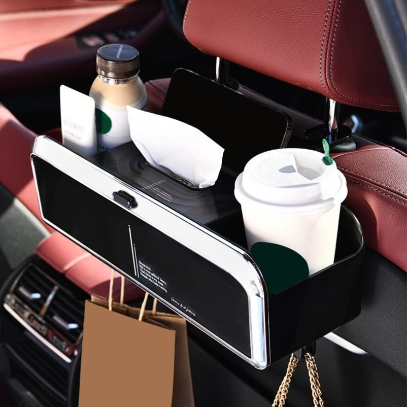多功能椅背纸巾盒汽车水杯架手机架车载纸巾盒车内便捷纸巾储物盒,收纳整理,纸巾盒,淘宝优惠券,粉丝福利购,淘宝优惠卷