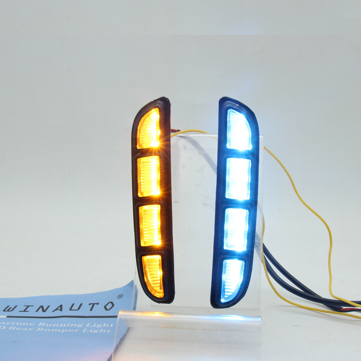 适用于雅阁 2021-2022带流光蓝色三色改装雾灯LED日行灯直销