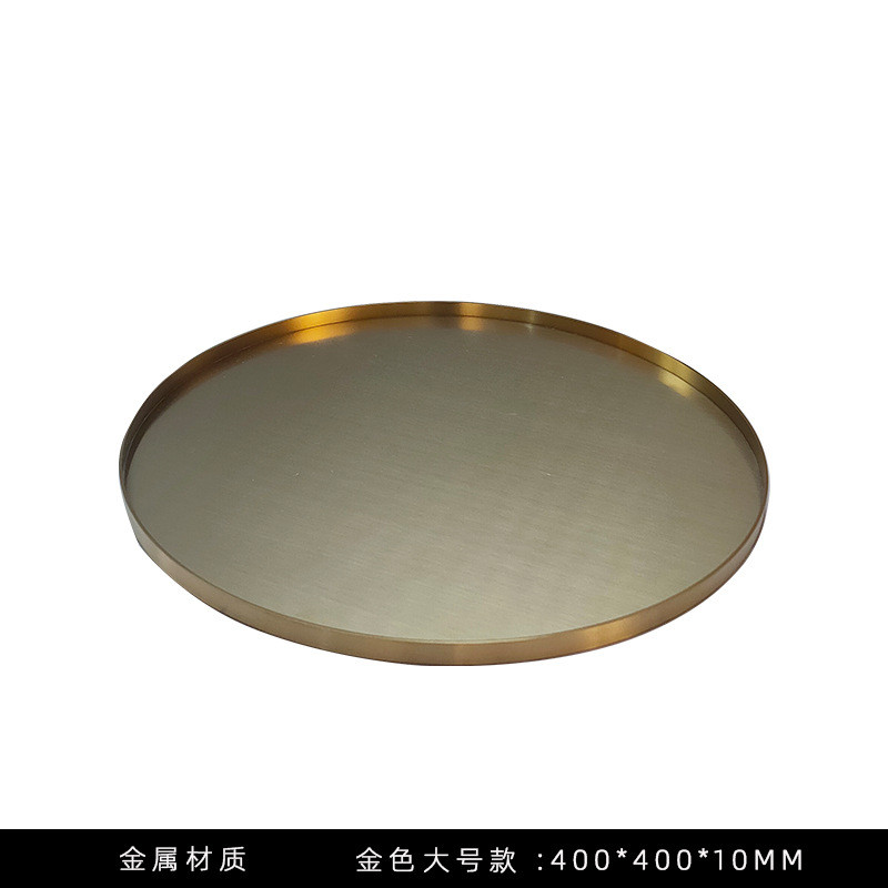 新中式大理石花器创意现代新房客厅装饰品办公室样板房摆件托盘