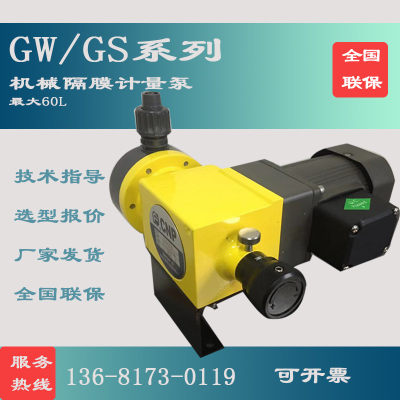 南方泵业GW055 GS045 030 025机械隔膜计量泵盐酸耐酸碱泵加药泵