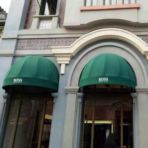 户外法式折叠雨棚篷门头屋檐遮装饰遮阳棚西瓜棚梯形棚冬瓜弧形棚