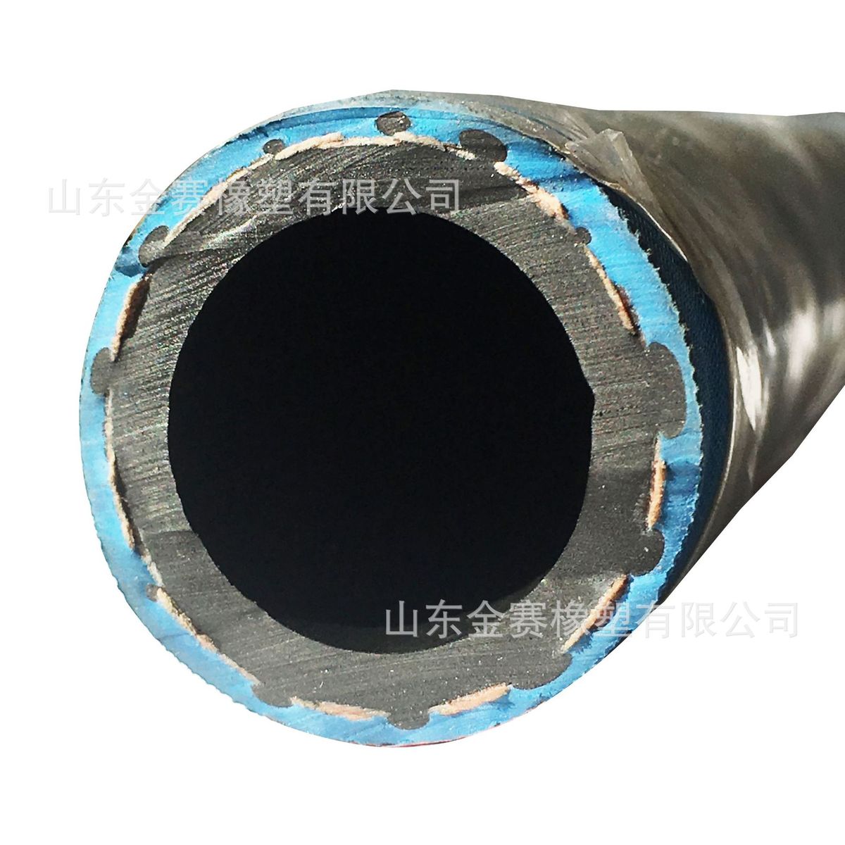 空压机通用 低压加布胶管 风管水管夹布橡胶管 火车轨道穿线管1寸