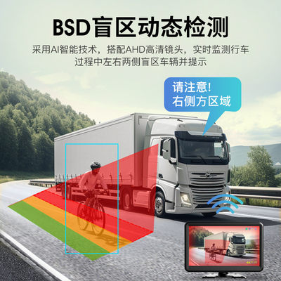 货车六路监控全景高清行车记录仪倒车影像停车监控BSD盲区预警