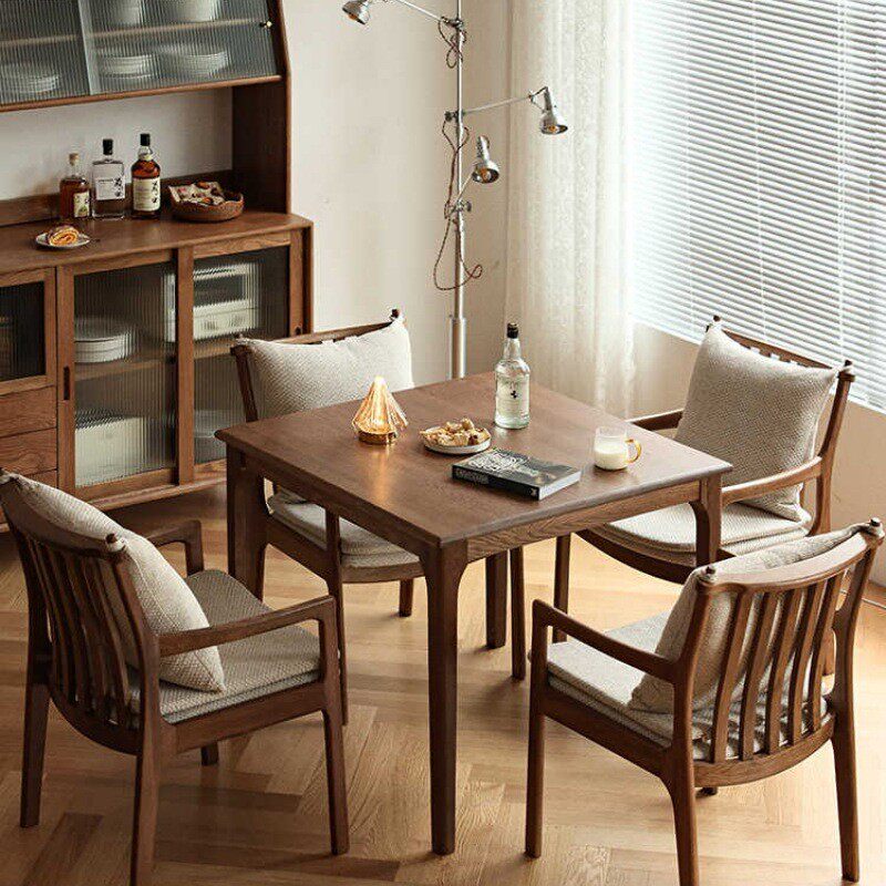 北欧现代简约实木橡木方桌日式桌子小户型正方形餐桌麻将桌洽谈桌,住宅家具,茶几,淘宝优惠券,粉丝福利购,淘宝优惠卷