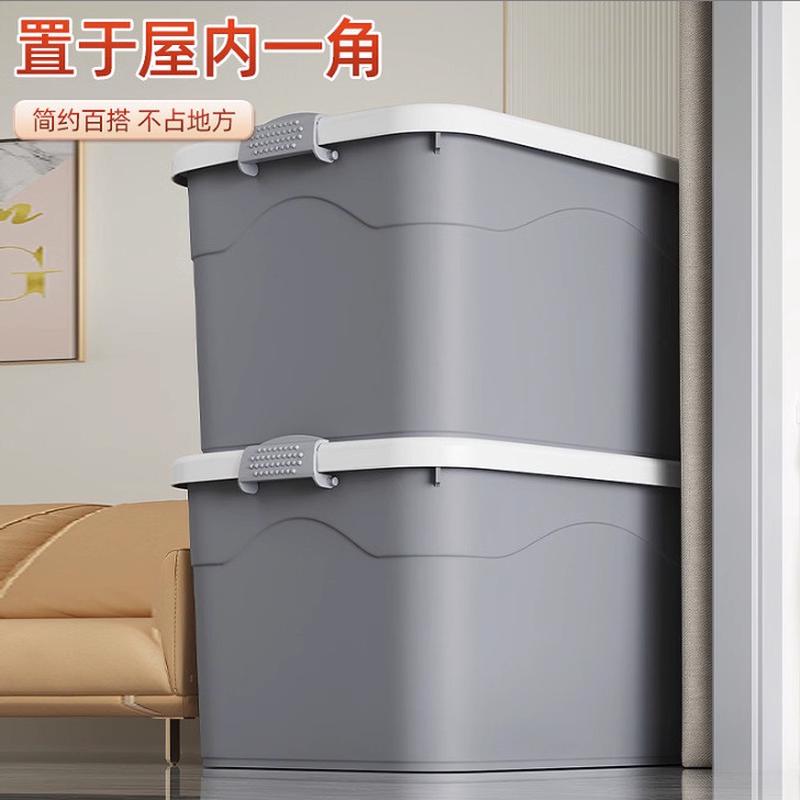 收纳箱寝室家用加厚整理箱防尘防水被子玩具储物箱塑料pp收纳箱