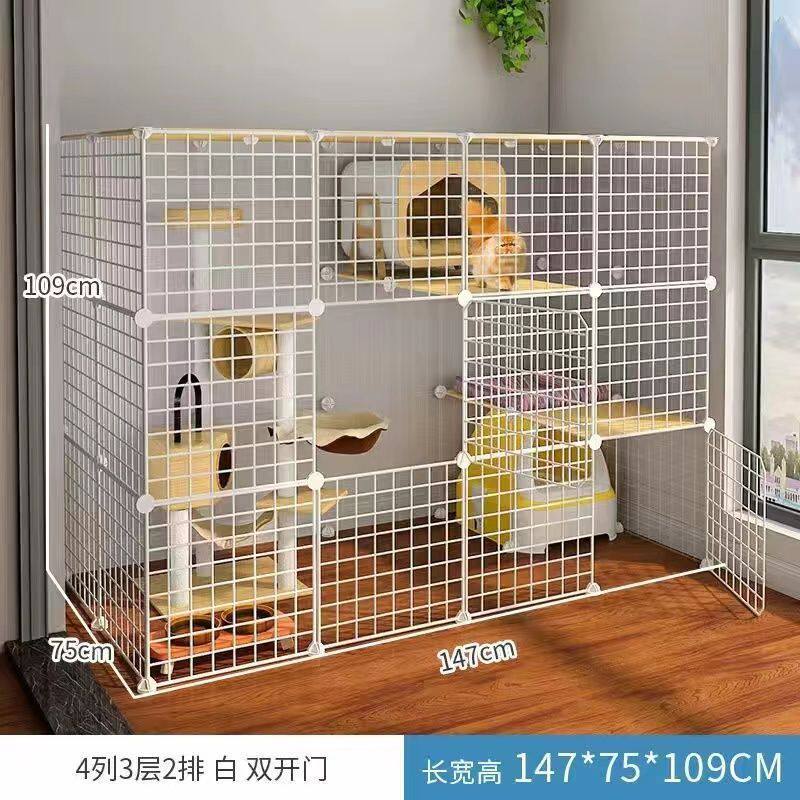 猫笼子超大自由空间猫舍猫屋家用室内大笼笼子猫空猫咪两层猫别墅