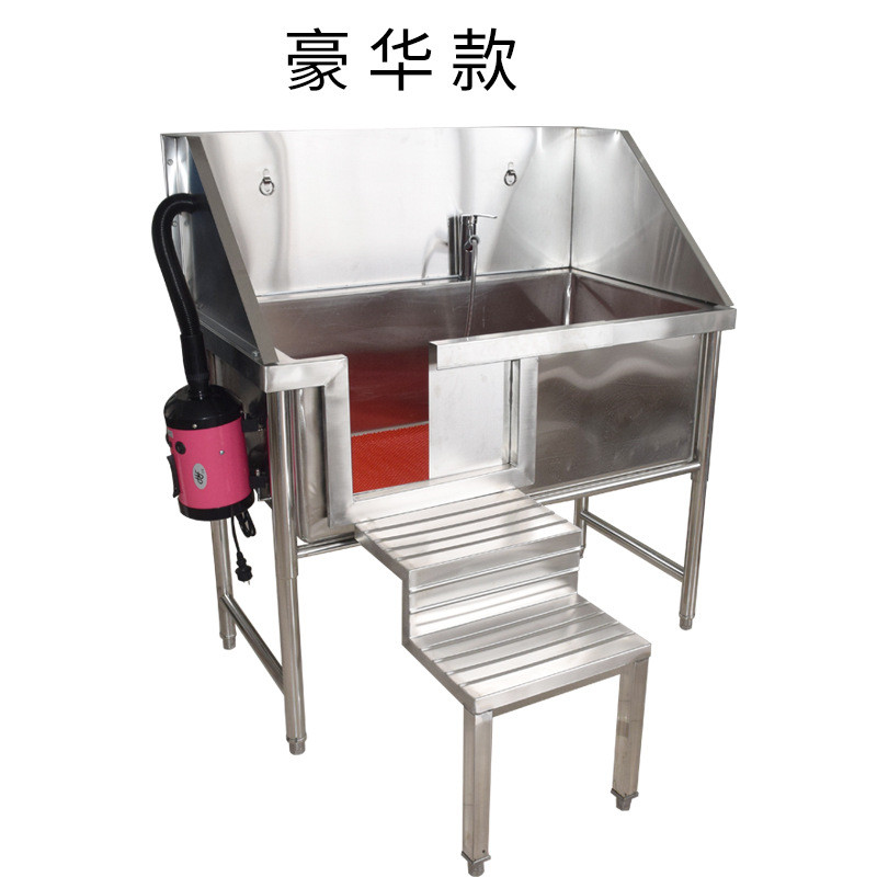 厂家定制不锈钢洗狗池 加厚洗用美容宠物宠物店澡池 猫狗通用浴池