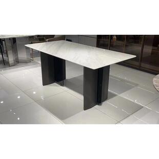 现代简约餐桌板岩桌腿不锈钢桌脚餐厅大理石餐台脚餐台桌腿批发