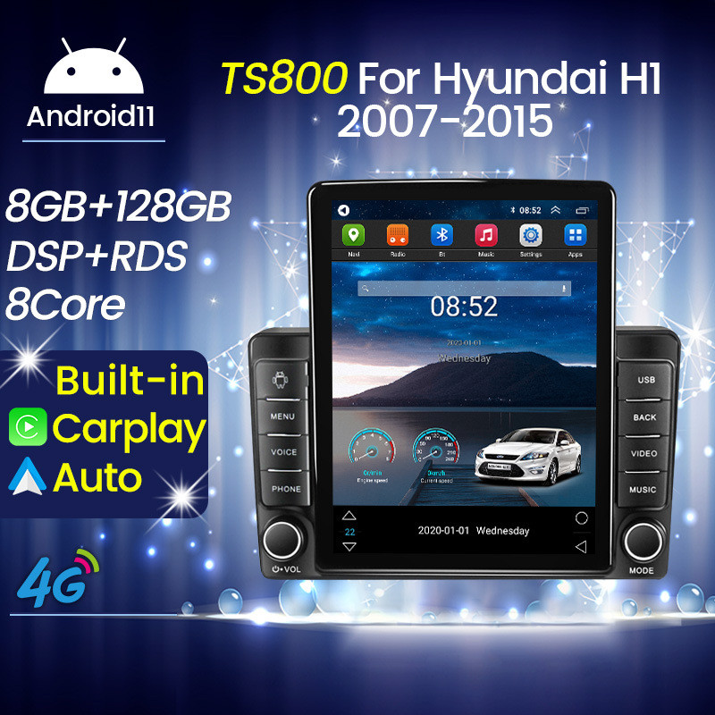 适用于HyundaiH12007-2015现代H1石碑机竖屏车载安卓智能导航仪