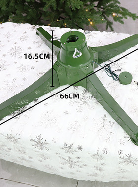 新款仿真圣诞树户外加密装饰360cmpe商场节日装饰绿色旋转脚