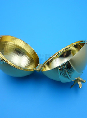 黄铜油彩首饰盒定制纯手工上彩画珐琅珠宝盒黄铜金属摆件定做