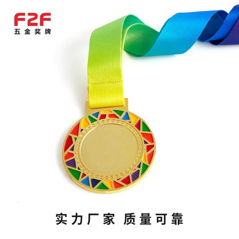 开模定做高端金属运动会挂牌勋章定制纪念牌奖品马拉松奖牌比赛