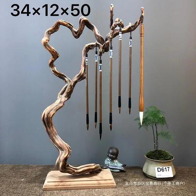 毛笔架笔挂笔架毛笔挂实木毛笔架子挂架摆件书法文房四宝支架挂笔