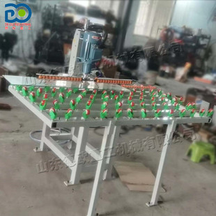 热销单头小型直线磨边机台式门窗玻璃机磨机中空玻璃直线鸭嘴边粗