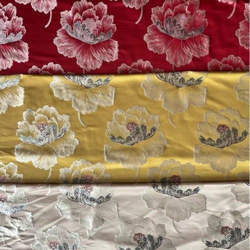 新款提花大花旗袍棉衣手工diy面料