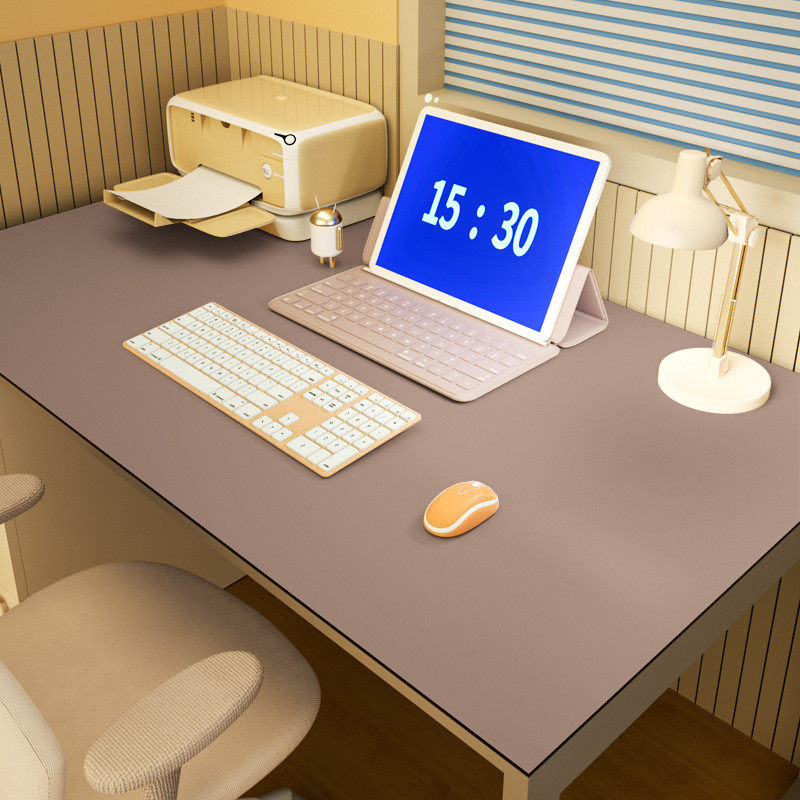 办公桌垫纯色ins超大号键盘垫长方形桌面台布写字台垫皮革桌面垫,居家布艺,桌布,淘宝优惠券,粉丝福利购,淘宝优惠卷
