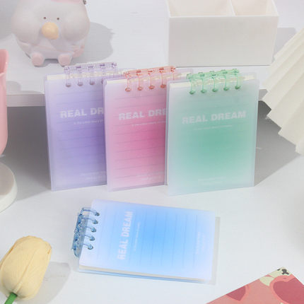 热销可爱兔a7pp架线圈本横线内页软装75张迷你手账便携日记笔记小