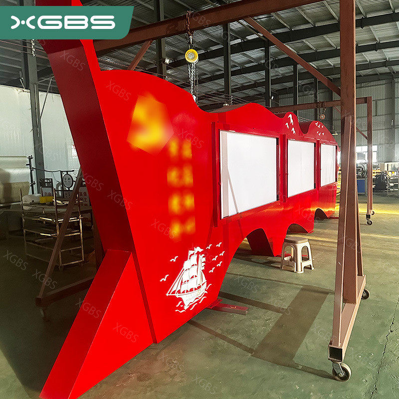 户外不锈钢宣传栏红色公告栏公示栏价值观挂墙校园文化烤漆广告牌,农机/农具/农膜,其它农用工具,淘宝优惠券,粉丝福利购,淘宝优惠卷