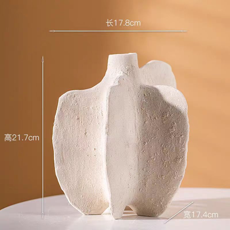 欧式陶瓷花瓶现代简约高级感创意家居ins风民宿博古架摆件