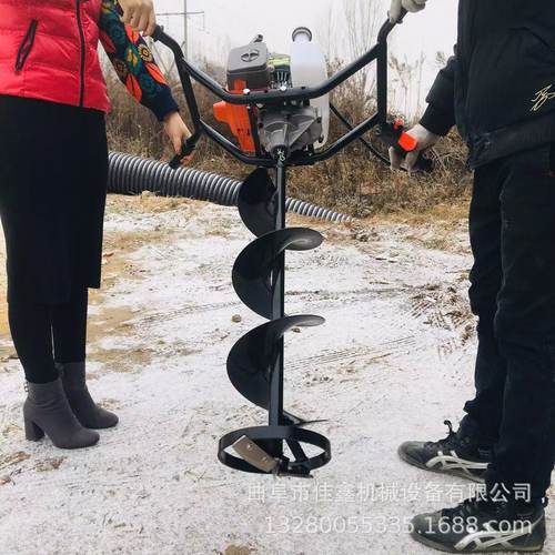 热销双人操作的刨树坑机荒山荒地打洞机佳鑫柴油动力钻眼机价格