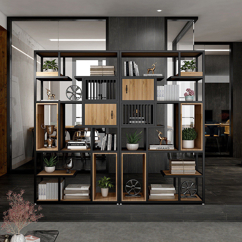 热销美式办公室置物架家用客厅书房落地铁艺实木收纳置物架工业风,商业/办公家具,置物架/陈列架/储物架/展示架,淘宝优惠券,粉丝福利购,淘宝优惠卷