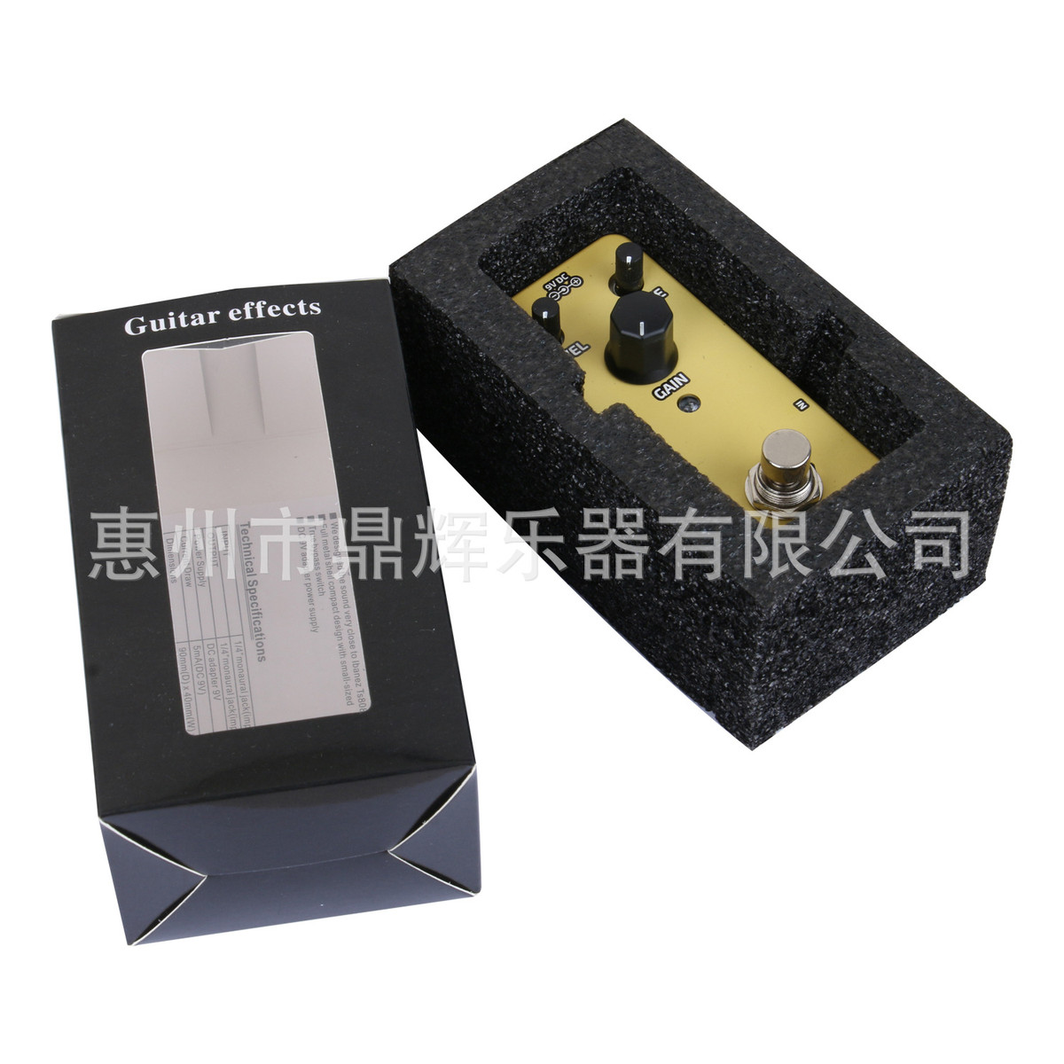 XGQ-02单块效果器单块过载增益失真延时过载压缩电吉他效果器