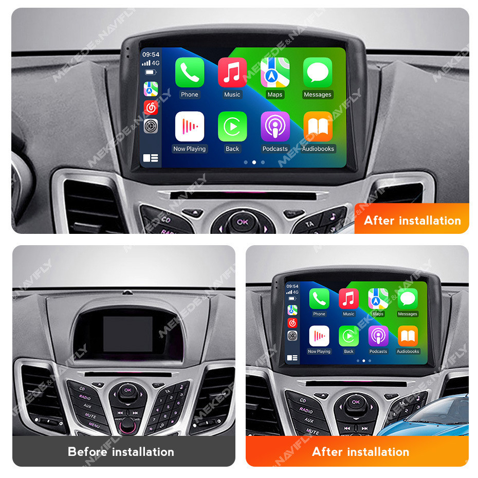 热销中控fordfiestamk62008-2019福特嘉年华安卓车载适用于导航仪