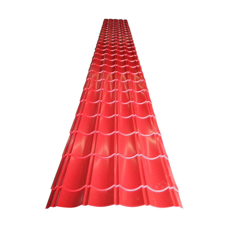 定制上海仿古彩涂彩钢琉璃瓦屋顶隔水瓦楞板钢结构隔热铁皮瓦