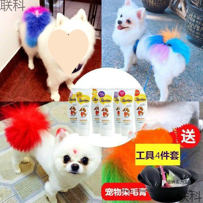 宠物染发剂护毛发褪色狗毛泰迪贵宾染毛剂漂白剂彩色染色膏其他