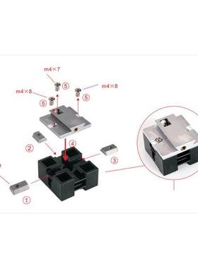 热销littledevil机床配件微型s/n:z030mp金属中间块