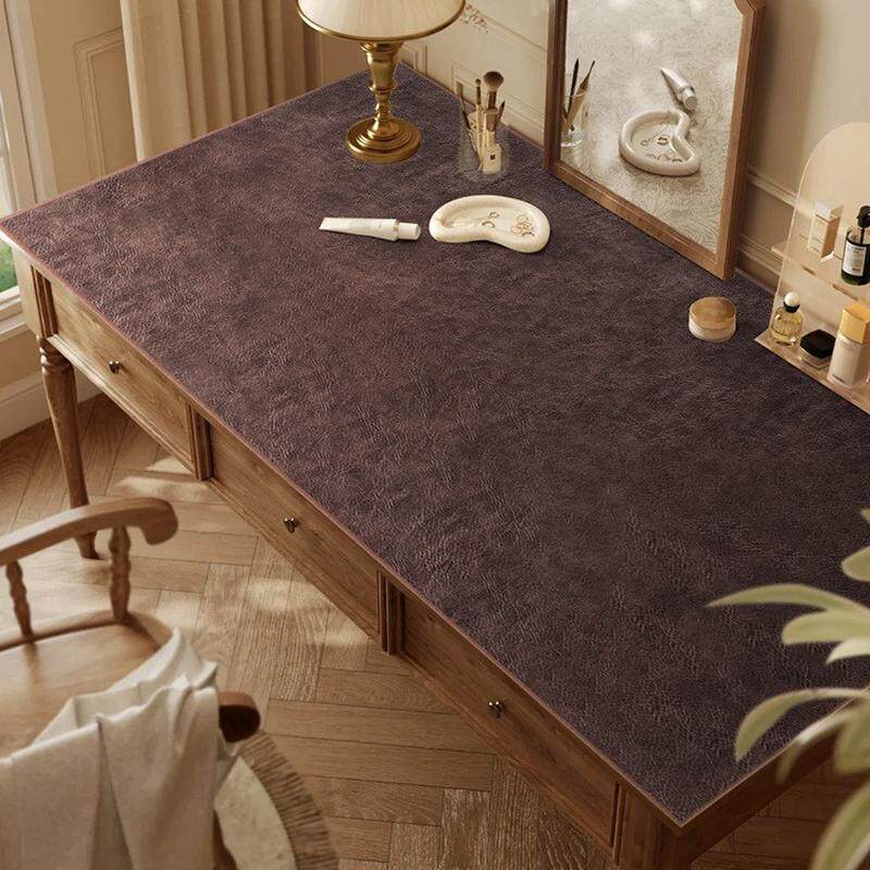 双面复古牛皮书桌垫轻奢高级感皮革办公桌桌垫电脑垫写字桌桌面垫